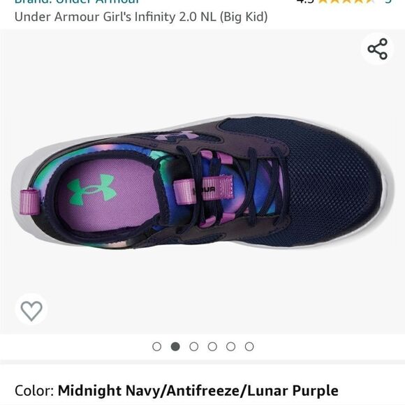 Under Armour Infinity 2.0 NL Big Kids' 7Y - Picture 2 of 8
